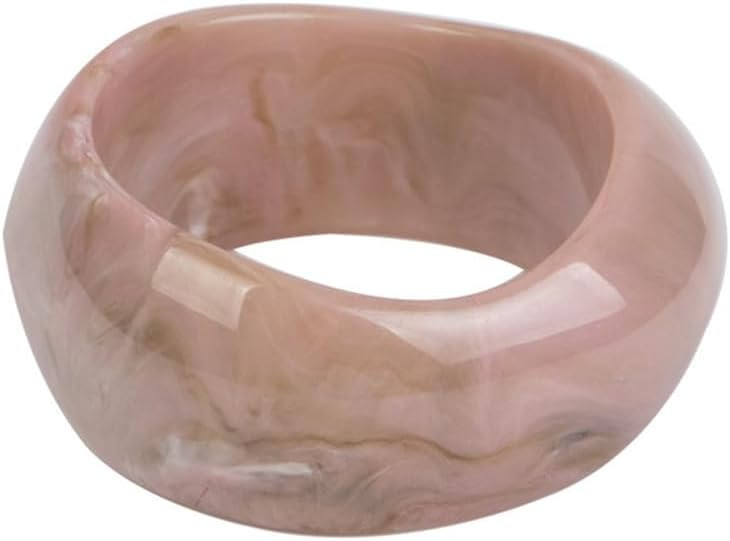 Caiyao Chunky Acrylic Cuff Bangle Bracelet Scales Stretch Bangle Colorful Irregular Geometric Res... | Amazon (US)