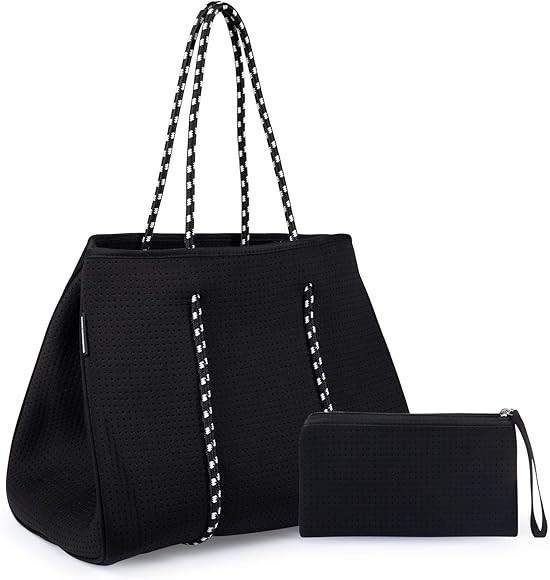 Somewhere Haute Neoprene Tote Bag With Shoulder Straps for Women | Amazon (US)