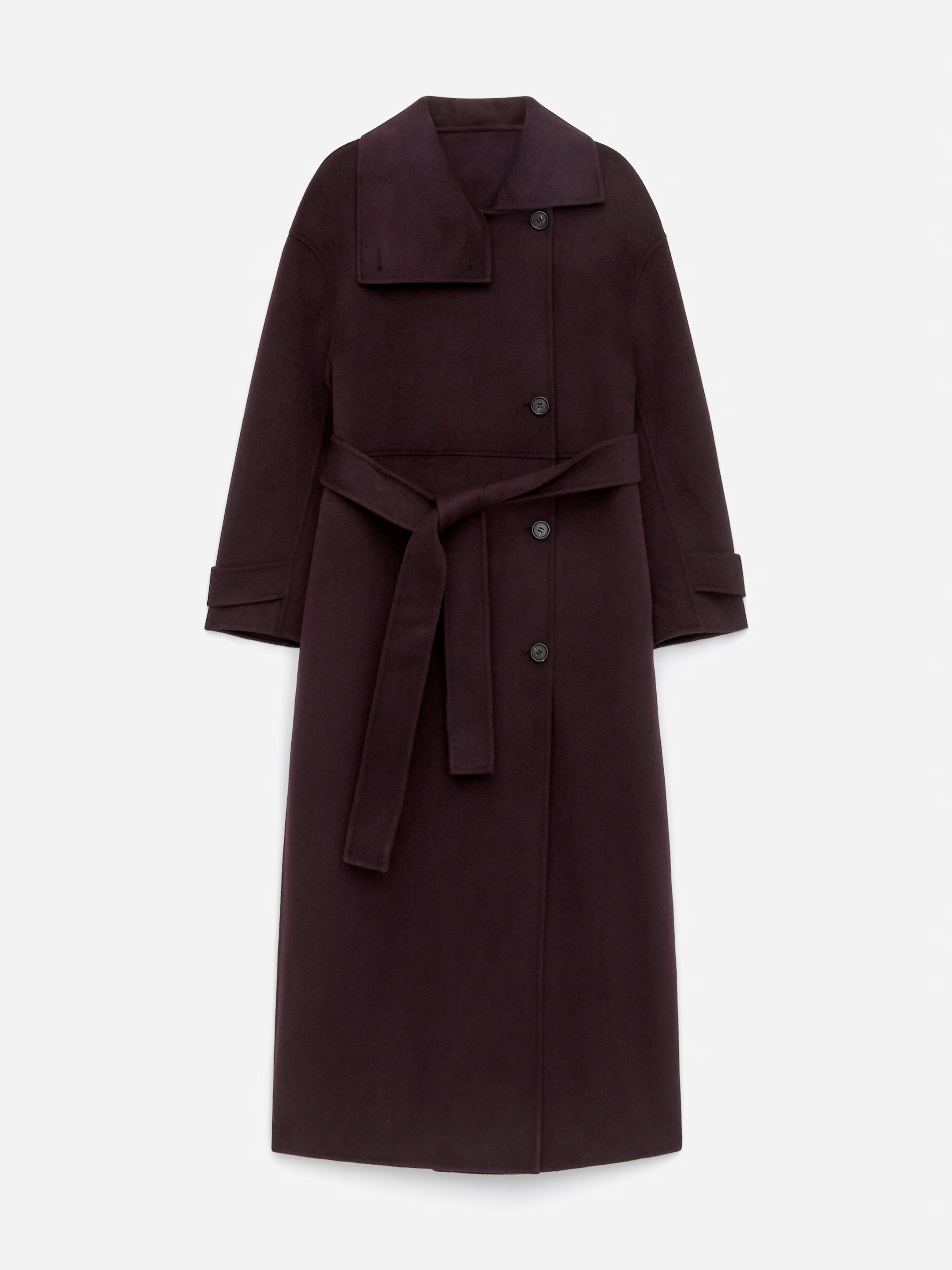 Wool-Blend Funnel-Neck Coat | H&M (UK, MY, IN, SG, PH, TW, HK)