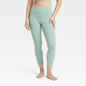 Women's Everyday Soft Ultra High-Rise 7/8 Leggings - All In Motion™ Sage Green XS | Target