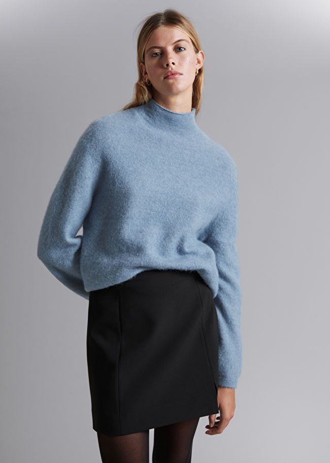 Mock Neck Knit Sweater | & Other Stories US