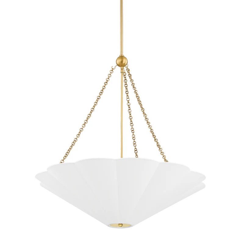Alana Three Light Pendant Aged Brass | Lighting Design