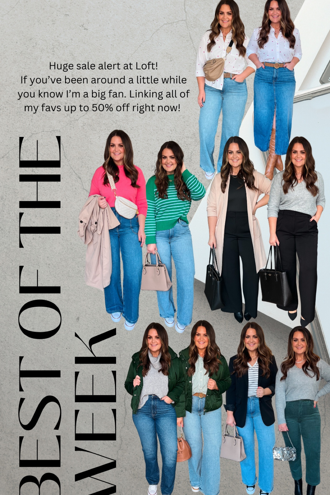 Loft sale, denim, jeans, trousers, workwear, date night, closet staples, curvy style, midsize ootd, size 12

Trousers, 14
Denim, 31 curvy
Sweaters, large

#LTKSpringSale #LTKstyletip #LTKmidsize