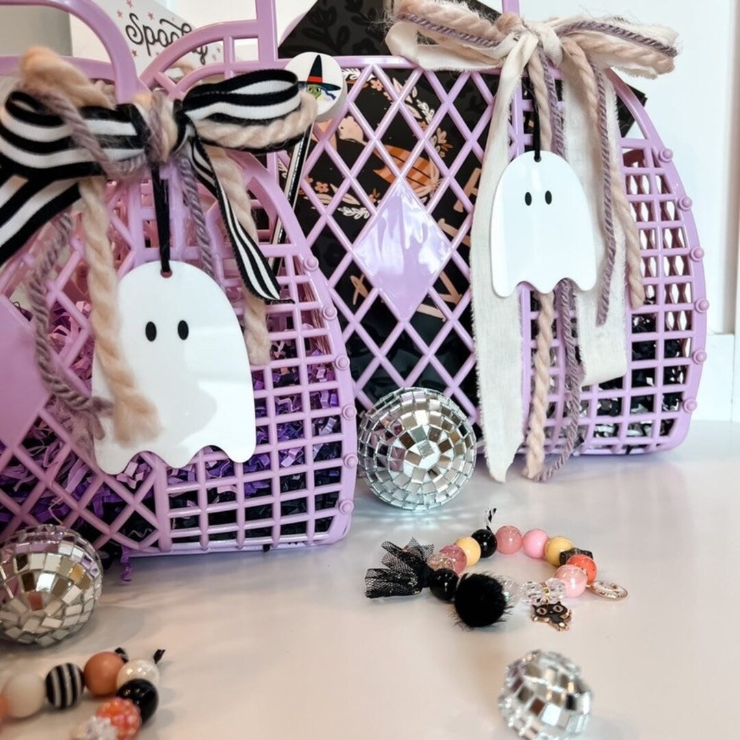 Acrylic Halloween Tag | Gift Tags | Halloween Tag | Acrylic Tags | Halloween | Boo basket | ghost... | Etsy (US)