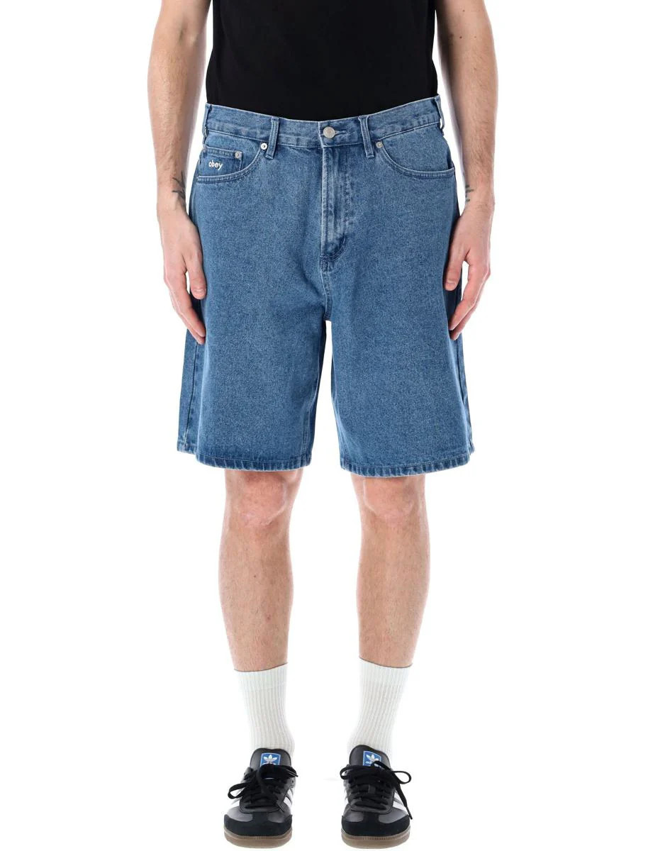 Obey Bigwig Baggy Denim Shorts | Baltini