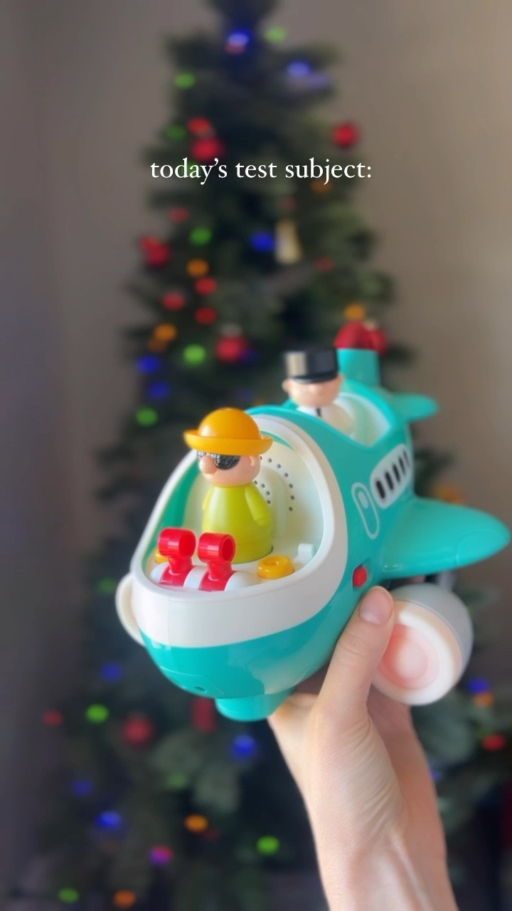 Got this remote control airplane for Eli for Christmas & after reviewing I would give it a 9/10. 

✅ Noise level is adjustable
✅ remote is super easy for littles to maneuver
✅ sounds are not annoying (and actually realistic)
✅ can be set to automatic mode to run without remote

My only wish was that the plane moved a little faster! But what can you expect with a baby toy 🤷🏻‍♀️ it’s a good pace for them i think!

#babytoys #babychristmas #babygiftideas #christmasgiftideas #babywishlist

#LTKGiftGuide #LTKBaby #LTKKids