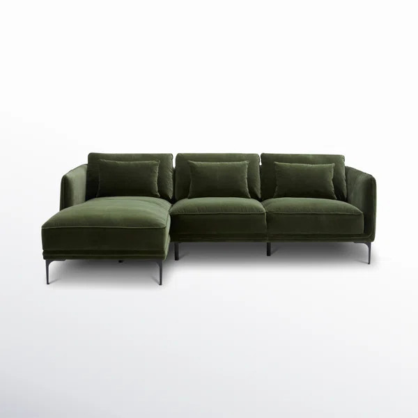 Rae 2 - Piece Velvet Sectional | Wayfair North America