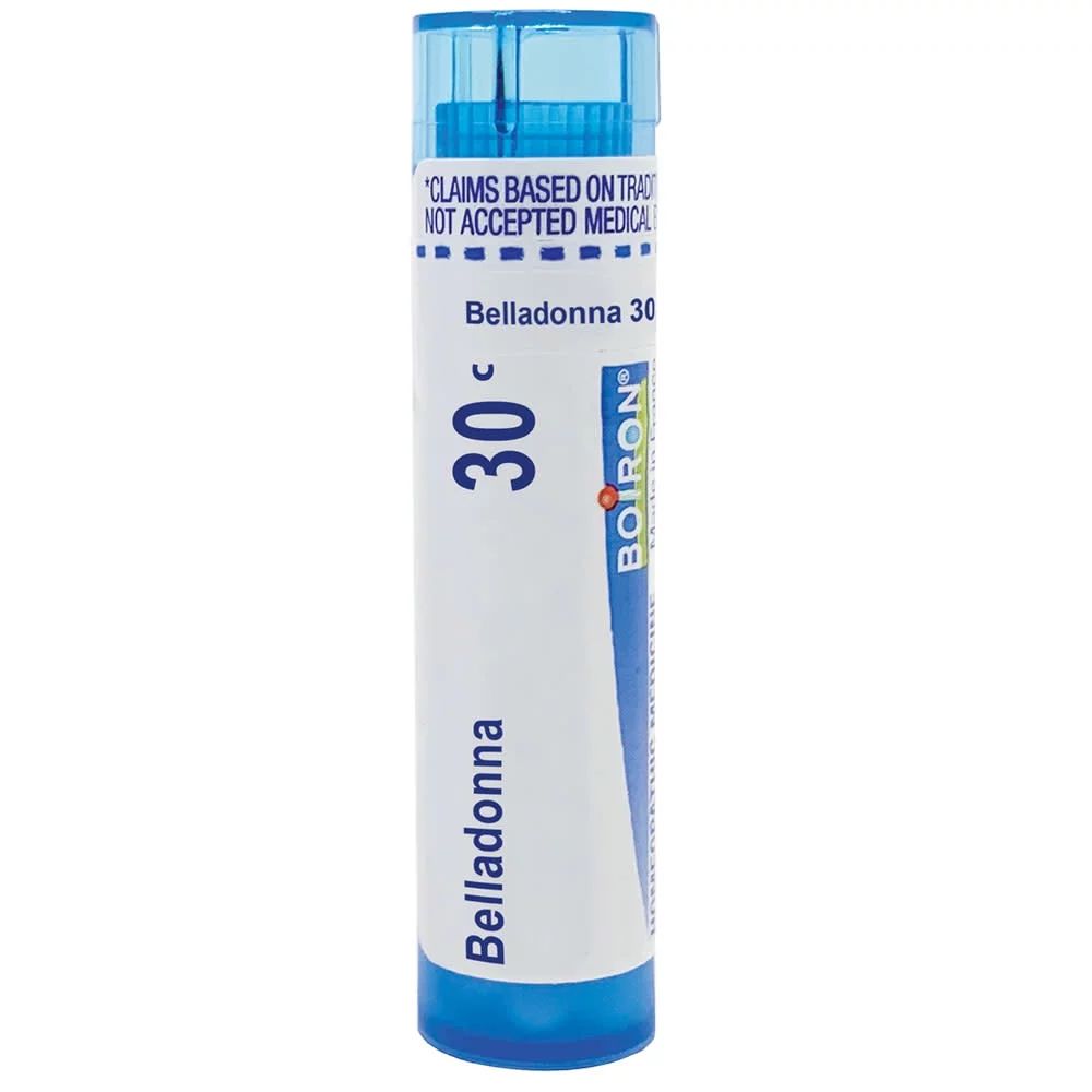 Boiron Belladonna 30C, Homeopathic Medicine for High Fever (Up To 102F) Of Sudden Onset With Pers... | Walmart (US)