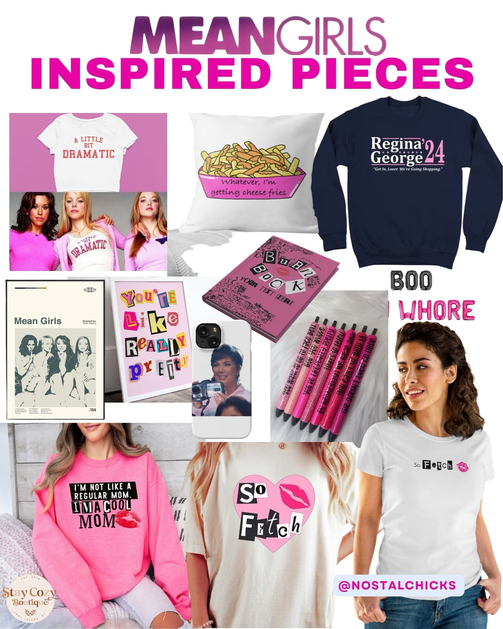MEAN GIRLS INSPIRED PIECES
#meangirls #meangirlsinspo #nostalgia #nostalgic #pinkstyle #2000s #2000sstyle
