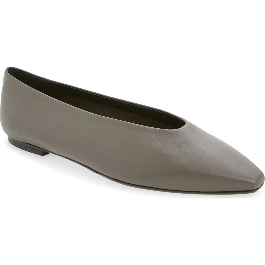 aeyde Betty Flat in Taupe at Nordstrom, Size 39.5 | Nordstrom