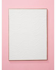 30x40 Framed Plaster Waves Canvas Wall Art | HomeGoods