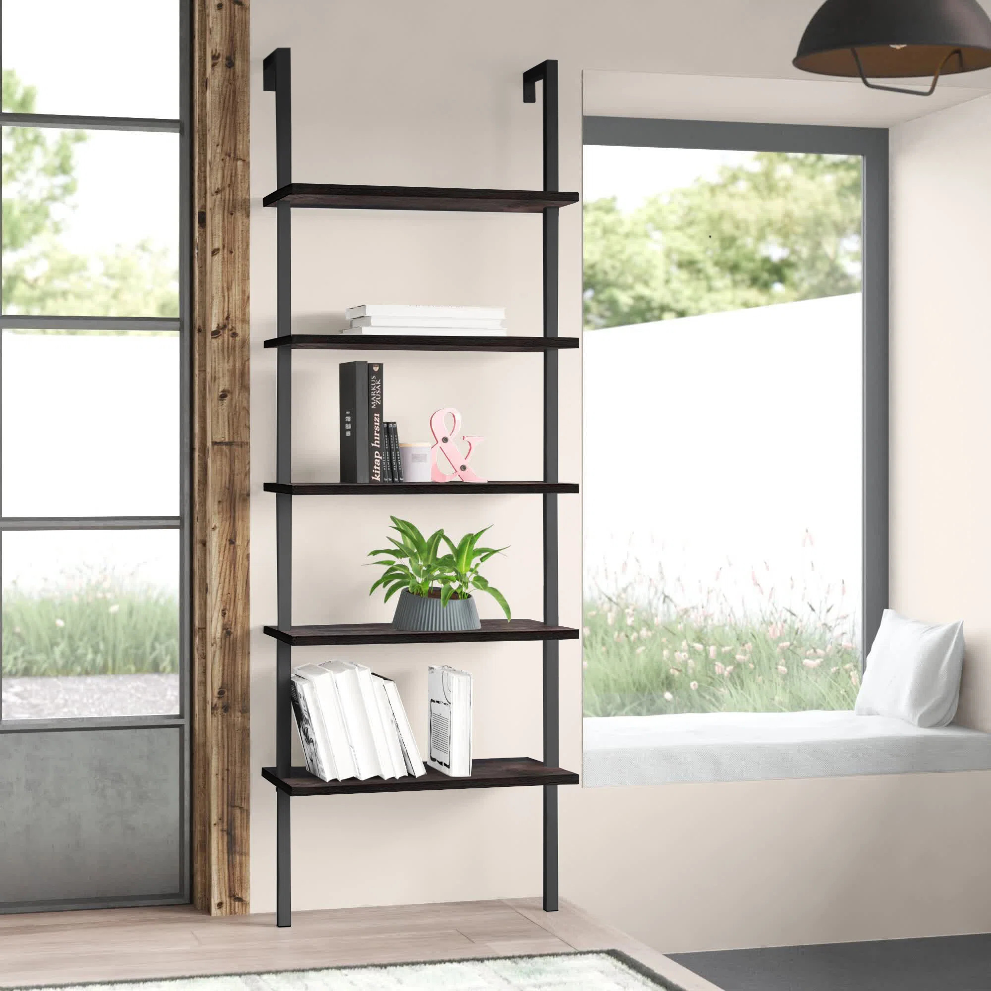 Trent Austin Design® Flythe 70.9" H x 23.6" W Metal Ladder Bookcase & Reviews | Wayfair | Wayfair North America