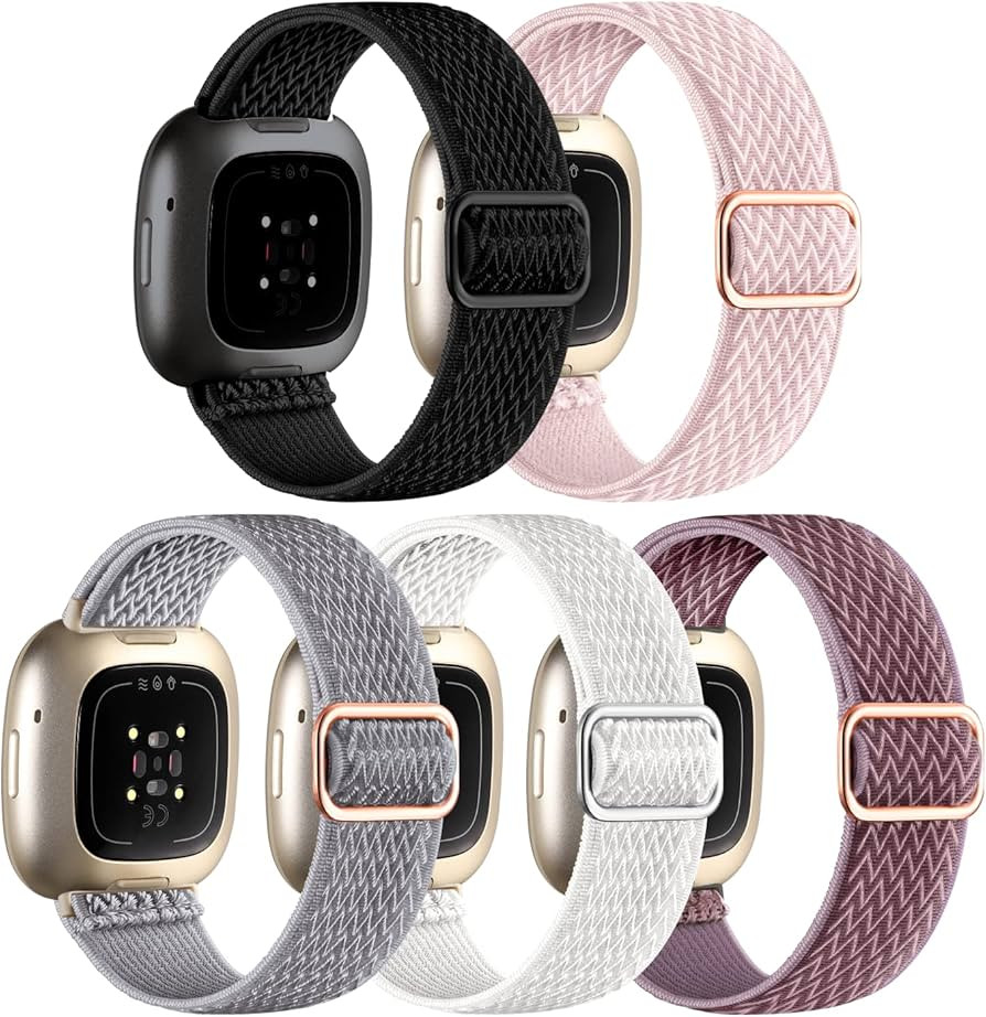 Adorve Compatible with Fitbit Versa 3 Bands/Fitbit Versa 4 Band/Fitbit Sense/Sense 2 Bands for Wo... | Amazon (US)