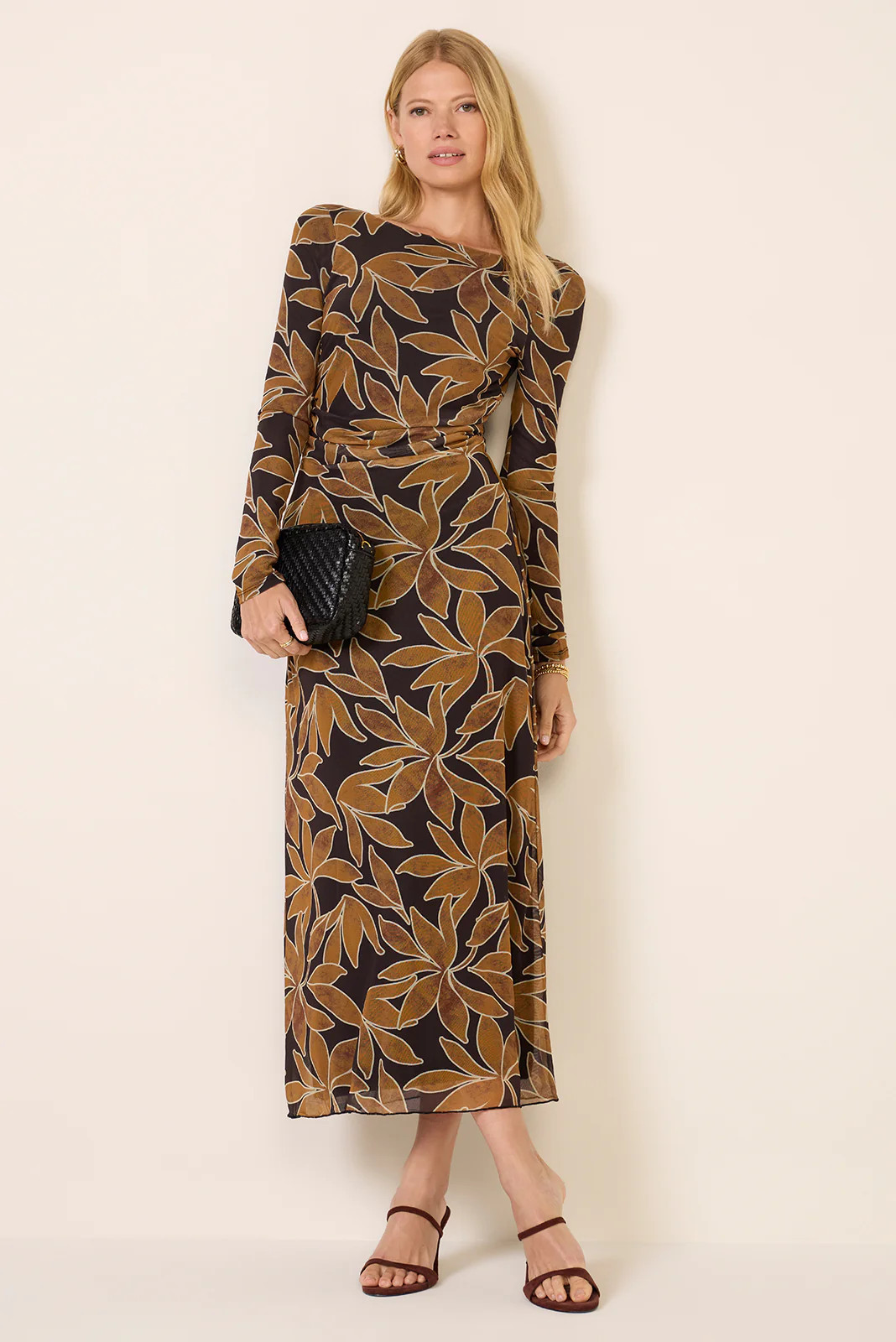 Z SUPPLY Women's Spellbound Nox Floral Dress, Size XS, Brown | Evereve