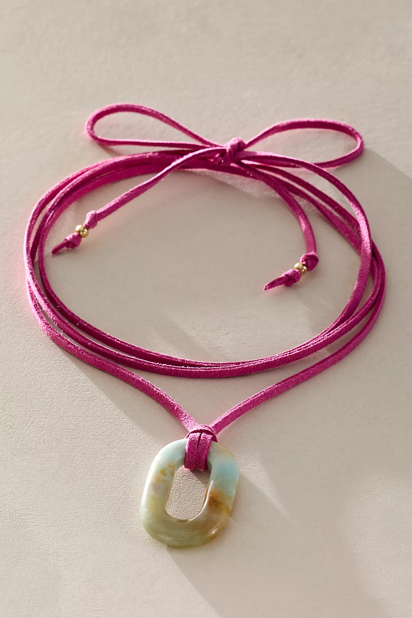 ALV Semiprecious Stone On Suede Necklace | Free People (Global - UK&FR Excluded)