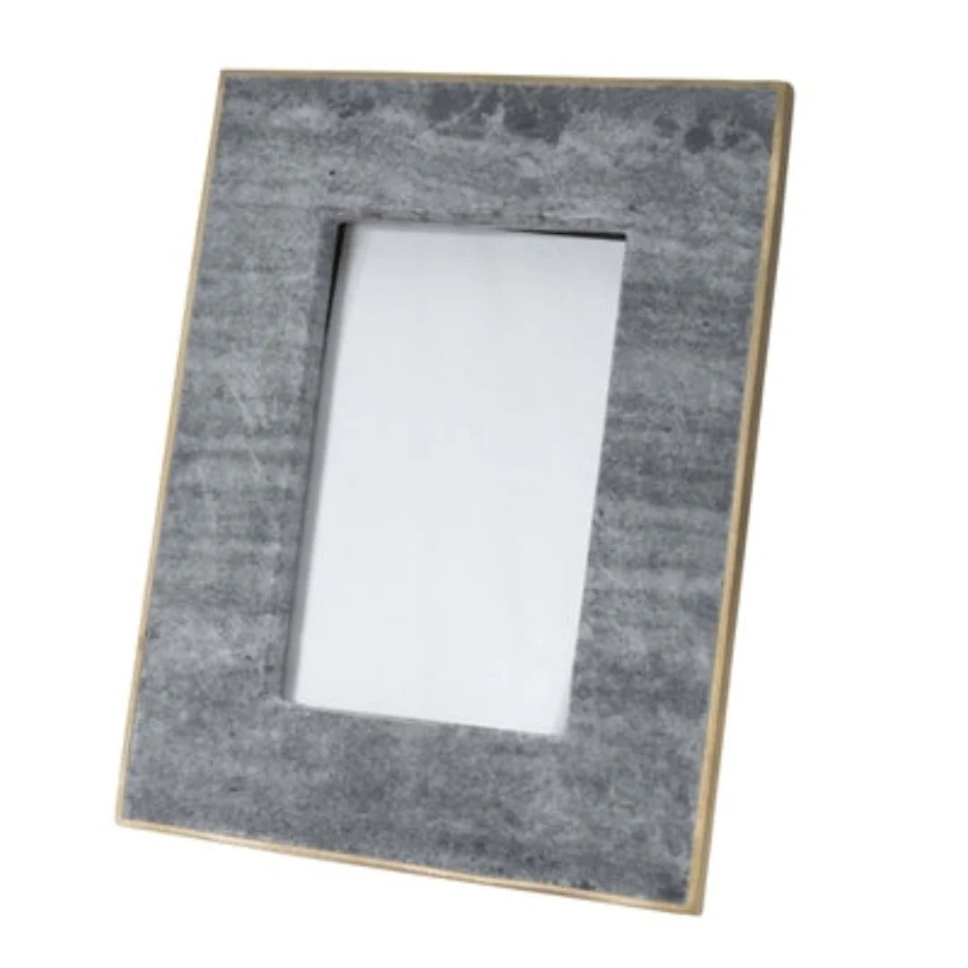 BLACK MARBLE & BRASS FRAME – 4x6 | Cooper at Home