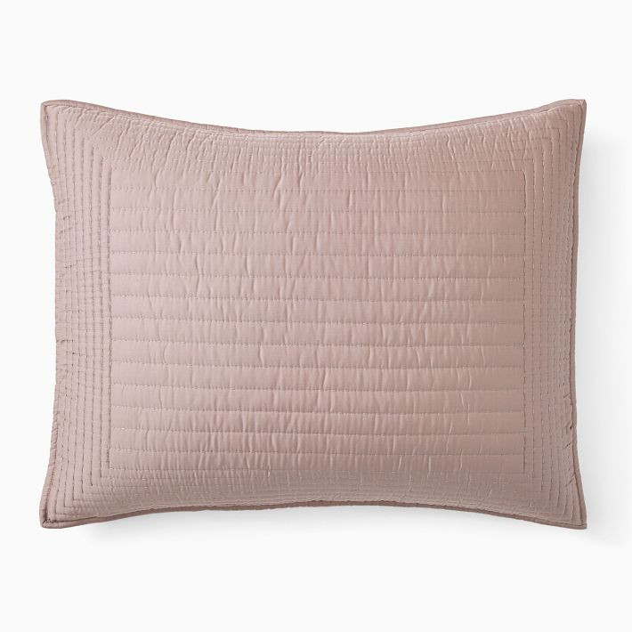 Silky TENCEL™ Pick Stitch Quilt & Shams | West Elm (US)