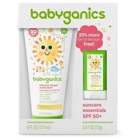 Babyganics Sunscreen Lotion/Stick Combo, Spf 50. 6.47, Oz | Walmart (US)