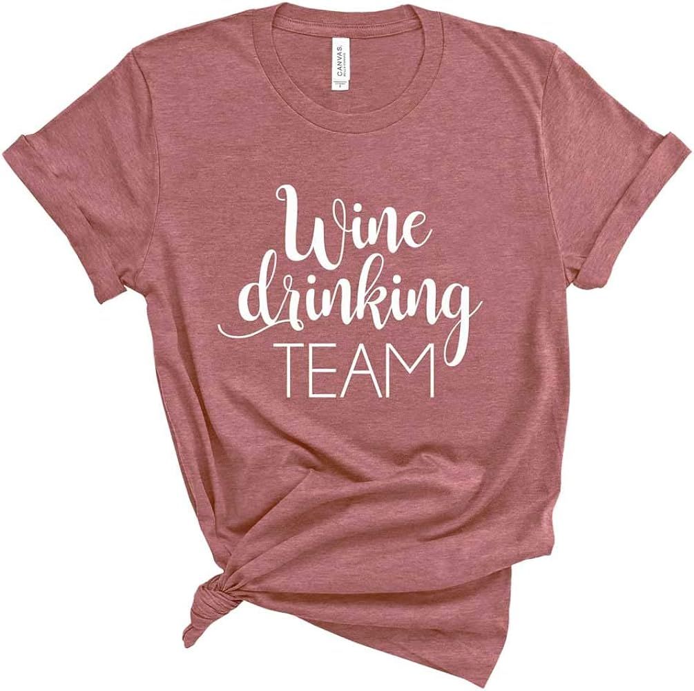 Amazon.com: Wine Shirt for Women. Wine Drinking Team Shirt. Unisex Wine T-Shirt. Shirt for Group.... | Amazon (US)