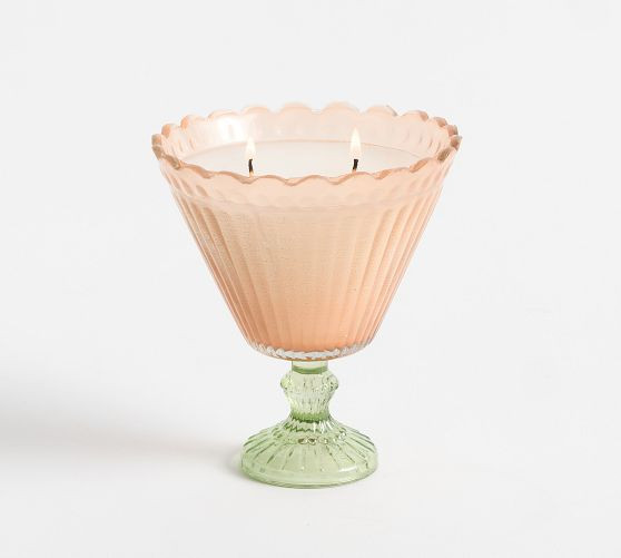 Fluted Flower Candle - Peony Blush | Pottery Barn (US)