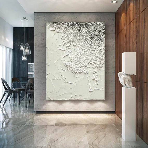 Abstract textured Painting on Canvas Minimal Artwork Wall Art | Etsy | Etsy (US)