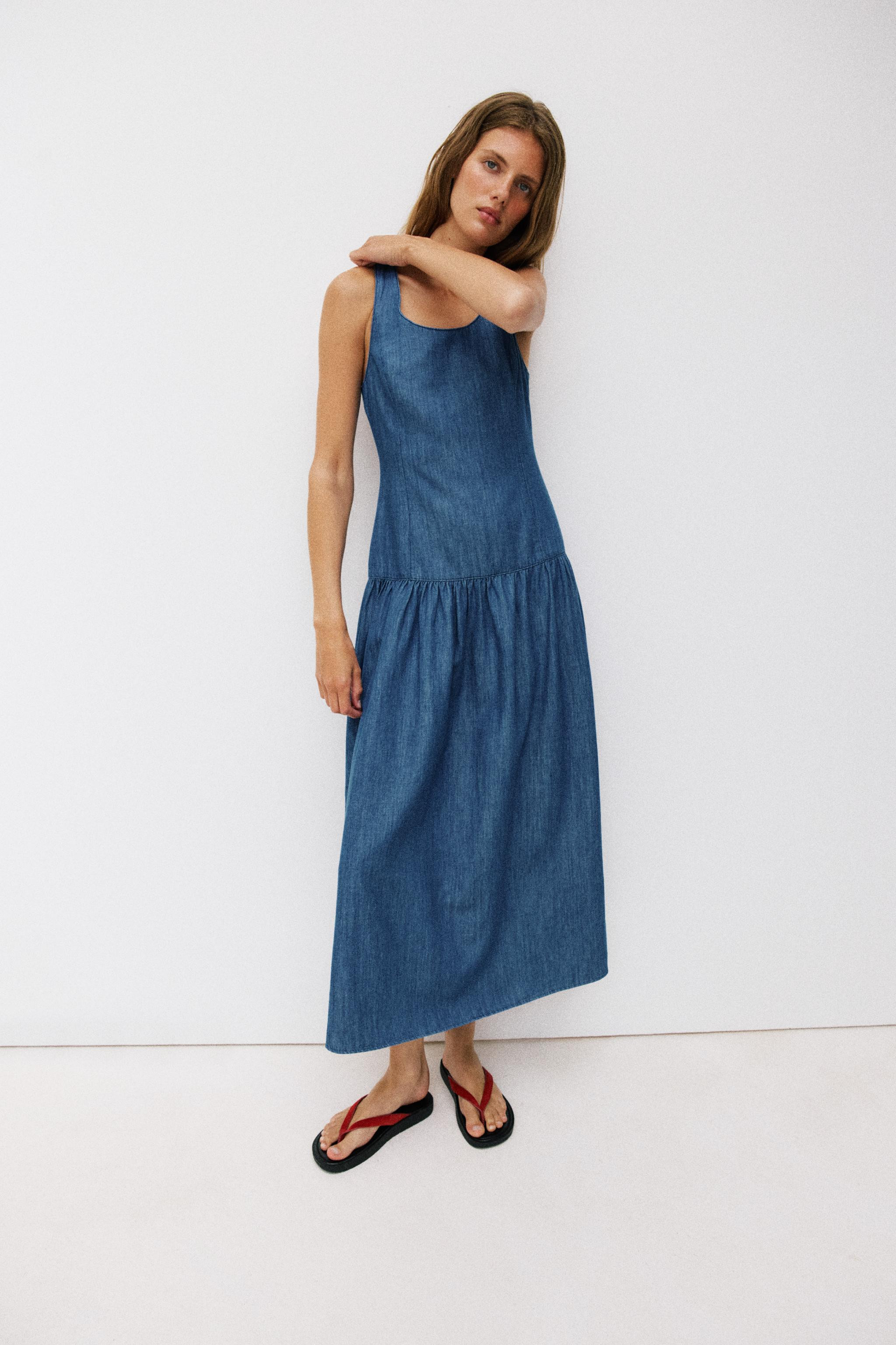 MIDI CAPE SKIRT DRESS | Zara US