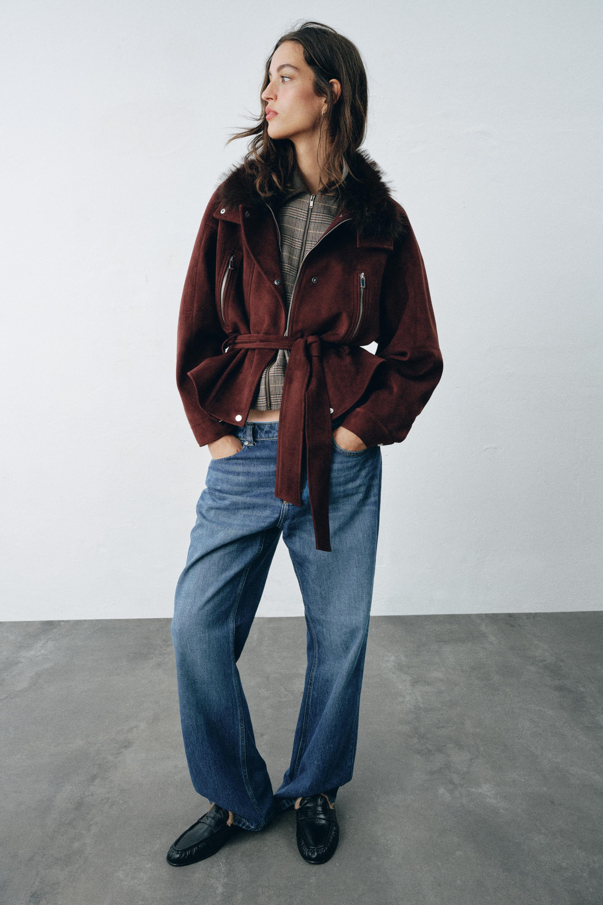 LEATHER SLINGBACK LOAFERS | Zara US
