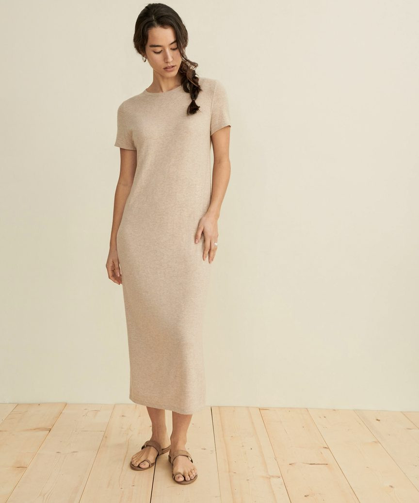 Eco T-Shirt Dress - Oatmeal | Jenni Kayne | Jenni Kayne