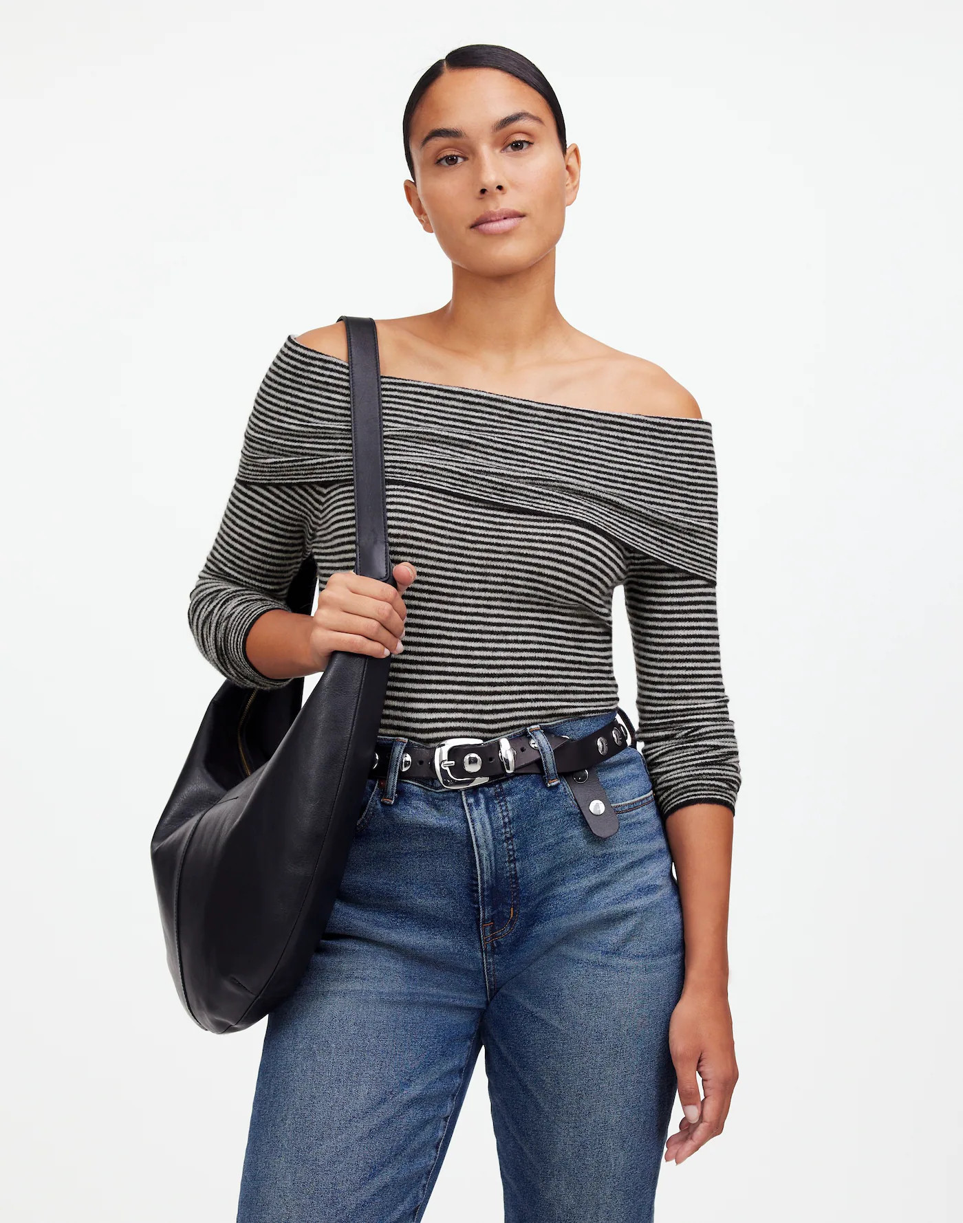 Alpaca-Blend Off-Shoulder Sweater | Madewell | Madewell
