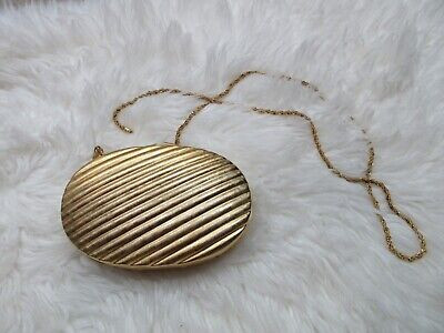 Vintage Gold Metal Hard Clamshell Case Shoulder Purse Made in Italy  | eBay | eBay US