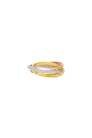 SHASHI Vera Pave Ring in Three Toned from Revolve.com | Revolve Clothing (Global)