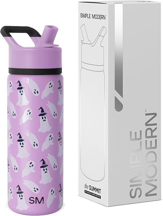 Simple Modern Halloween Kids Water Bottle | 14oz | Ghosts | Amazon (US)