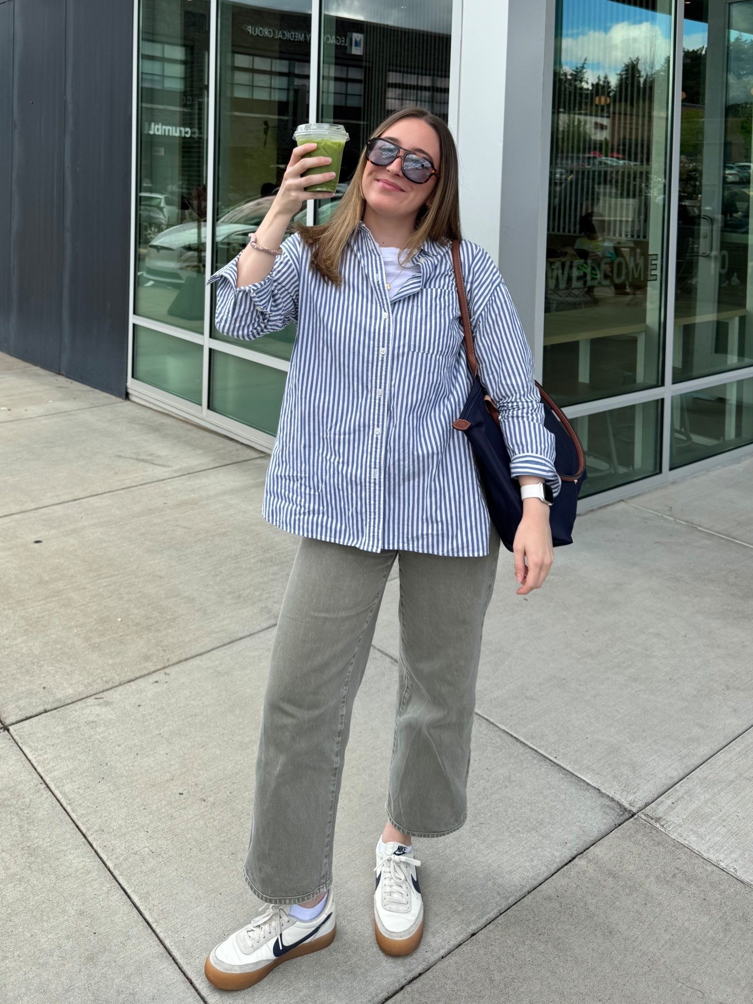 Spring outfit idea with some fun sunnies!🩵💚 Wearing size xs shirt, 26 jeans and shoes tts

spring outfit, spring fashion, button down shirt, outfit ideas, outfit inspo, madewell, nike sneakers, spring outfit ideas, ootd


#LTKootd #LTKgrwm #LTKPetite