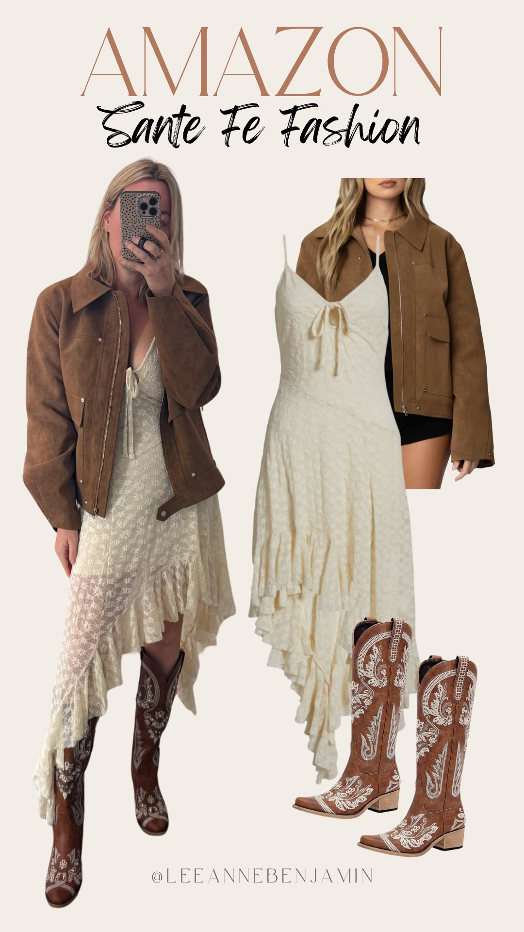 Out in Sante Fe for the LTK Creator Summit and having the most incredible time! Shop my fit for a comfortable and western vibe!  
Dress is Nordstrom. Everything else is Amazon!
 

#LTKShoeCrush #LTKFindsUnder50 #LTKMidsize