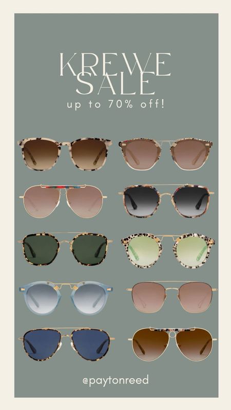Don’t miss 70% off Krewe sunglasses! My frames are discontinued but I love all of these. Amazing quality and this is the best sale of the year! 

#LTKSeasonal #LTKsalealert