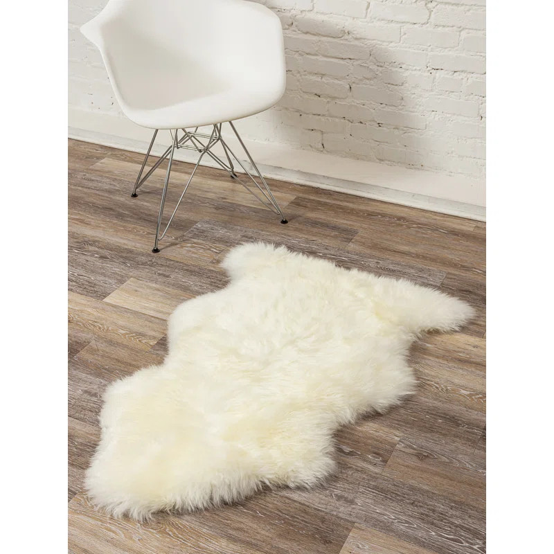 Colello Natural New Zealand Sheepskin Area Rug | Wayfair North America