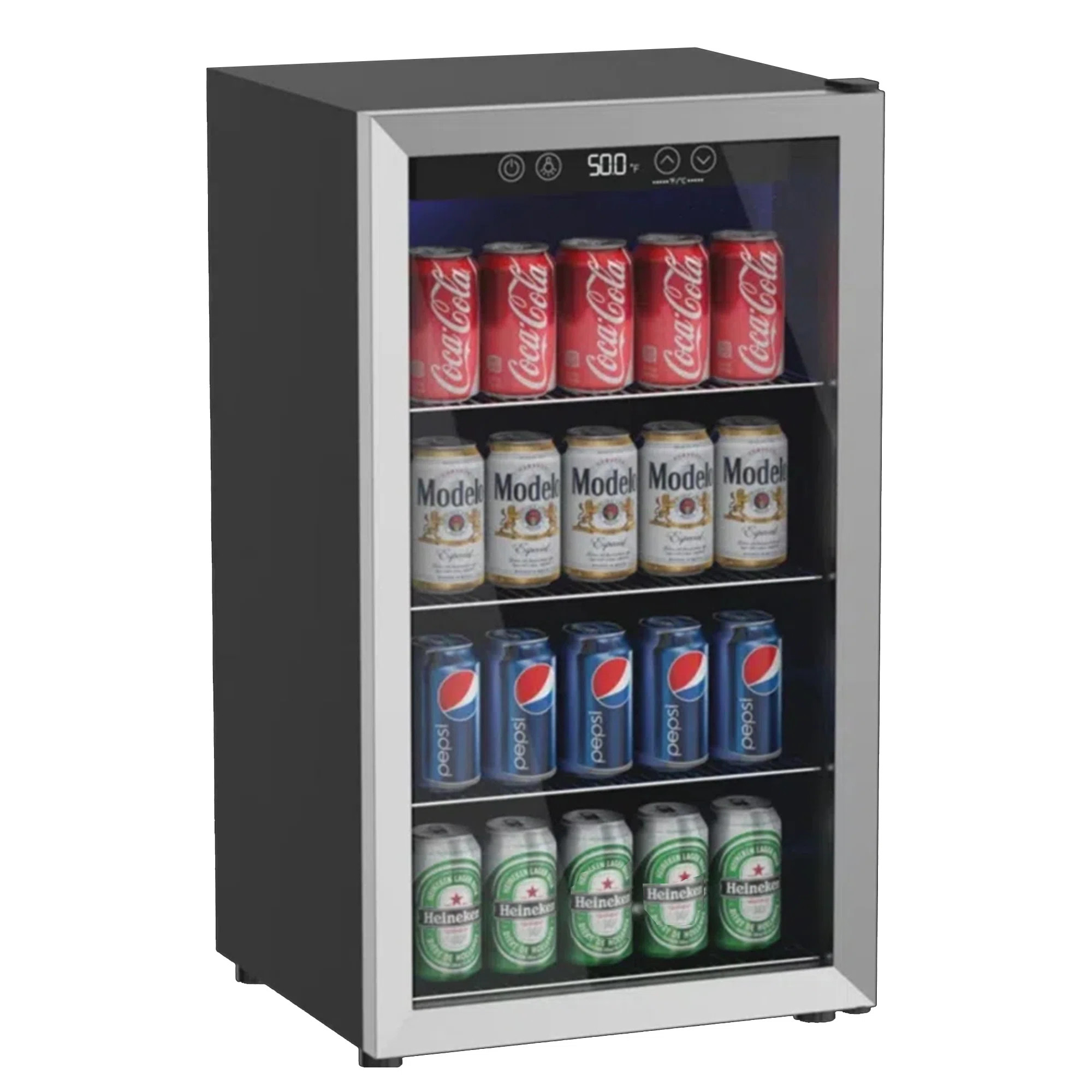 R.W.FLAME 17.52'' W 120 Cans (12 oz.) 3.2 Cubic Feet Beverage Cooler with Wine Storage and Revers... | Wayfair North America