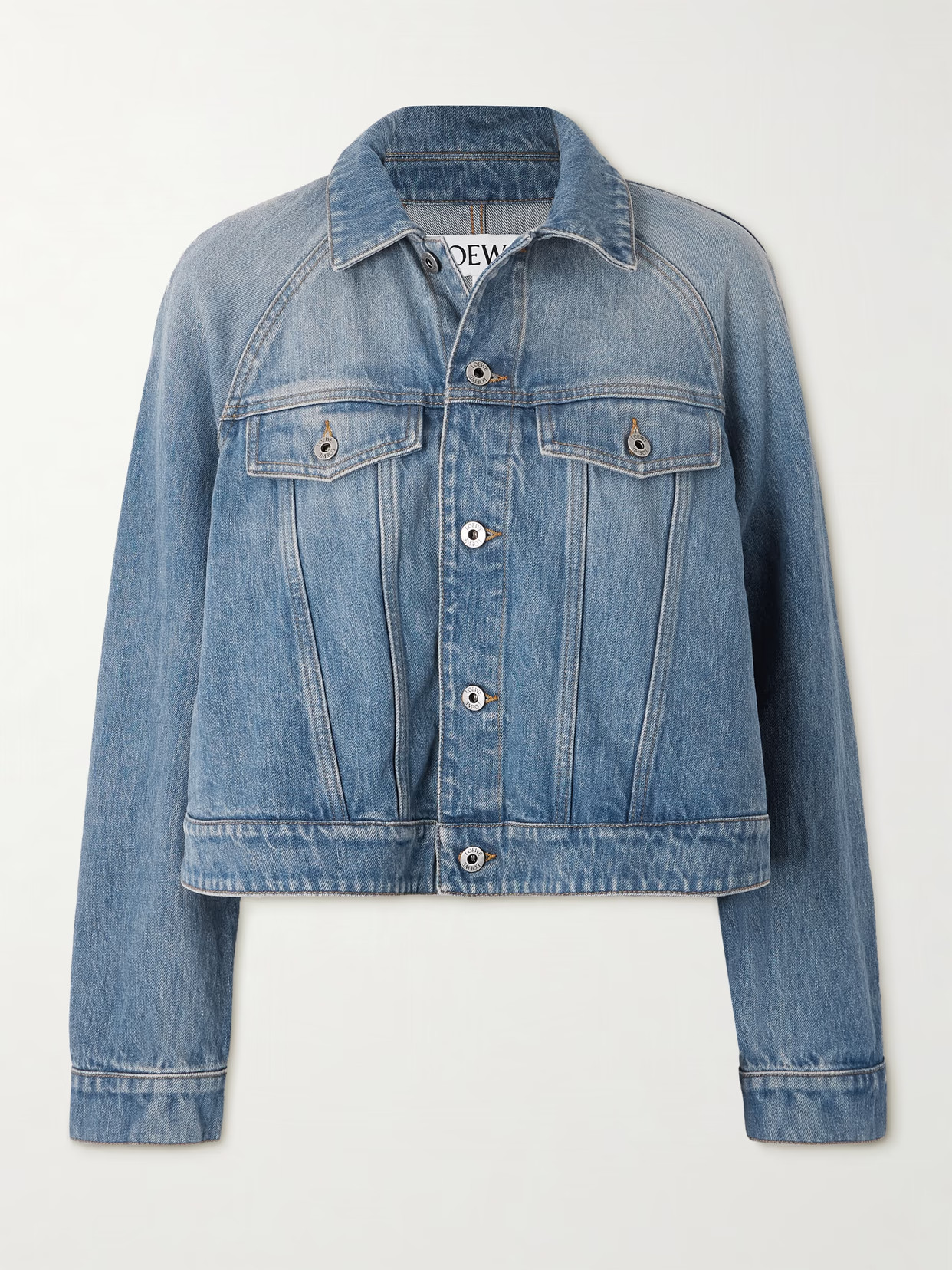 LOEWE - Trapeze Denim Jacket - Blue | NET-A-PORTER (US)