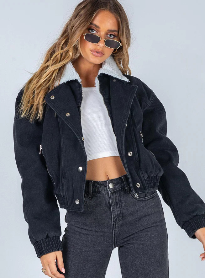 Mary Ann Jacket Black | Princess Polly US