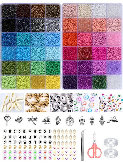 3mm Acrylic Seed Beads For Bracelet Making Kit, 48 Colors SKU: sj2307131305661503











(500... | SHEIN