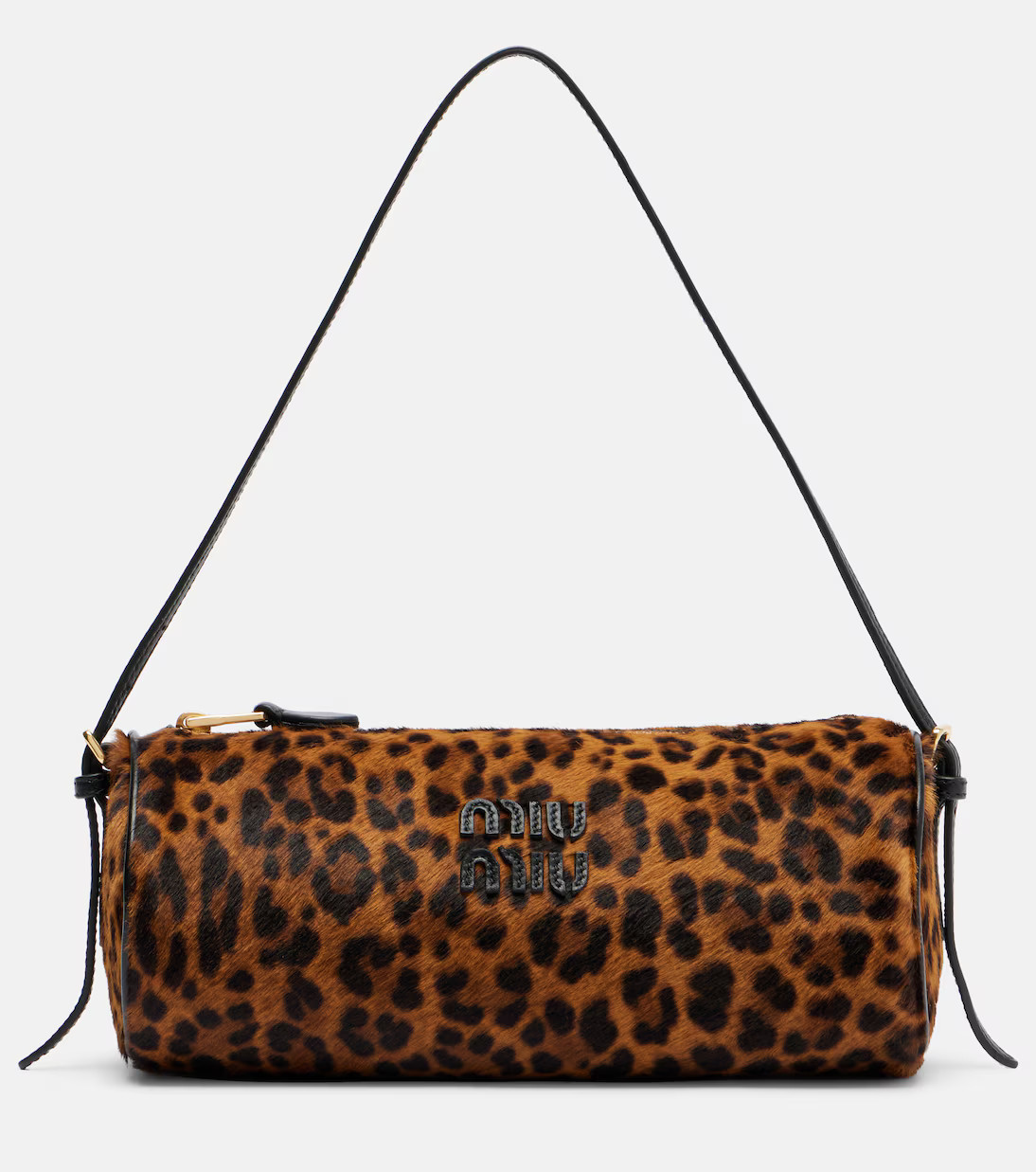 Leopard-print calf hair shoulder bag | Mytheresa (INTL)