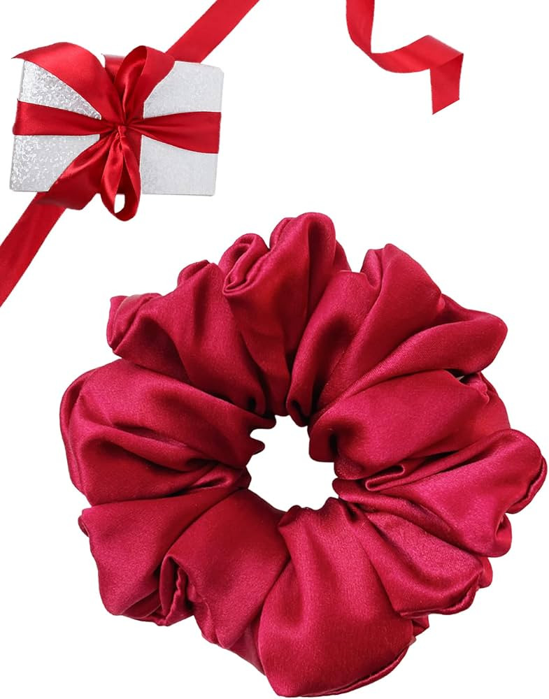 Silk Scrunchies Pure Silk Scrunchies - 100% Silk Hair Tie Silk Ponytail Holder Elastics No Crease... | Amazon (CA)
