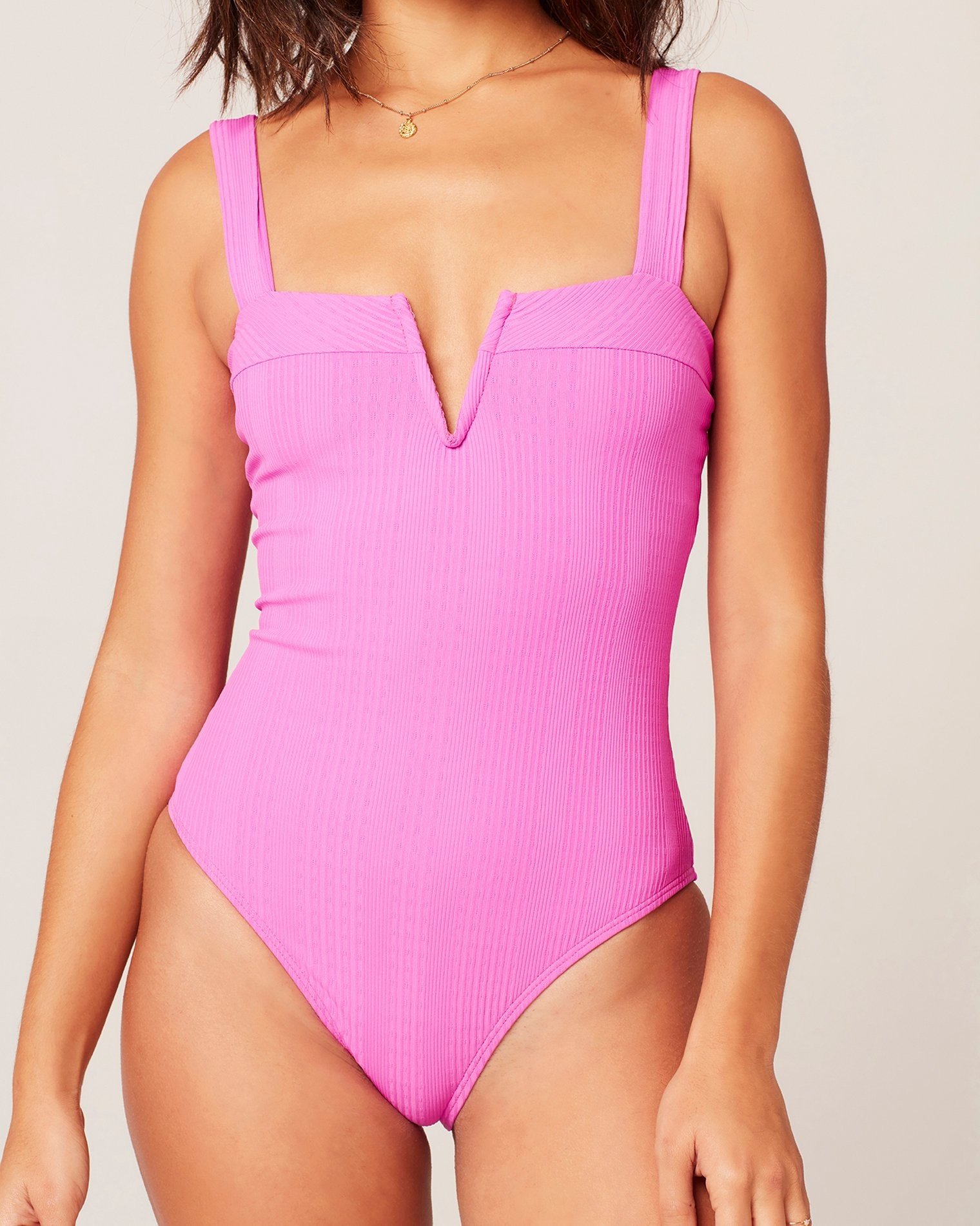 pointelle rib cha cha one piece swimsuit | L*Space