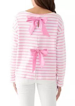 Crown & Ivy™ Women's Long Sleeve Striped T-Shirt | Belk