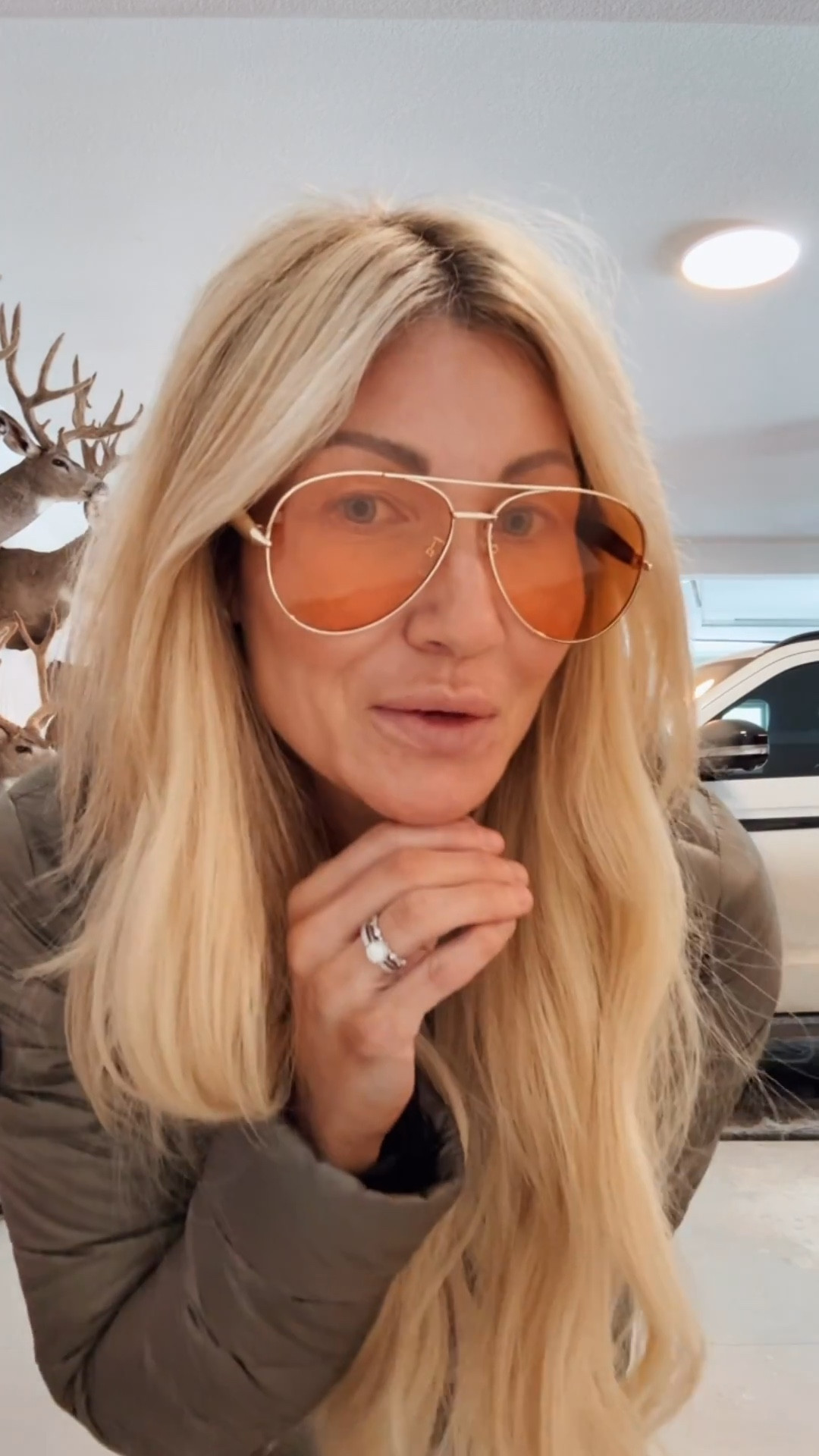 Love me a good dupe  🕶️ are Fire 🔥    jean have been cut for raw hem and also have ripped/cut holes in knees .. boots are true to size . Jacket is gorgeous so light weight! Love how it sinches the waist at the back. @Levi's @amazonstylefinds 

#LTKootd #LTKOver40