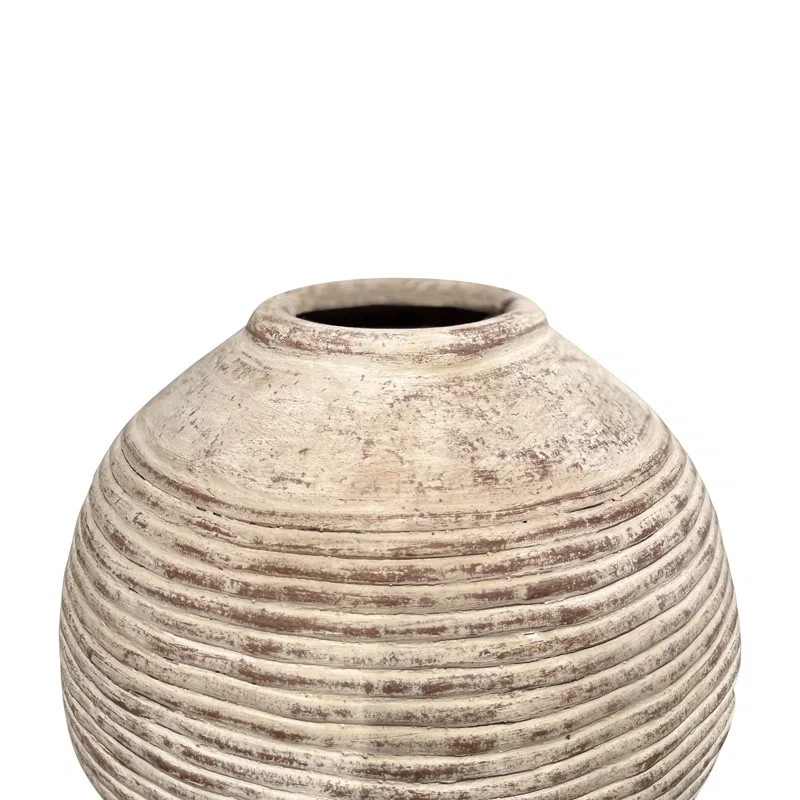 Dakota Fields Lily''s Living 20" H Off White Pottery Antique Tribe Water With Stripes | Wayfair | Wayfair North America