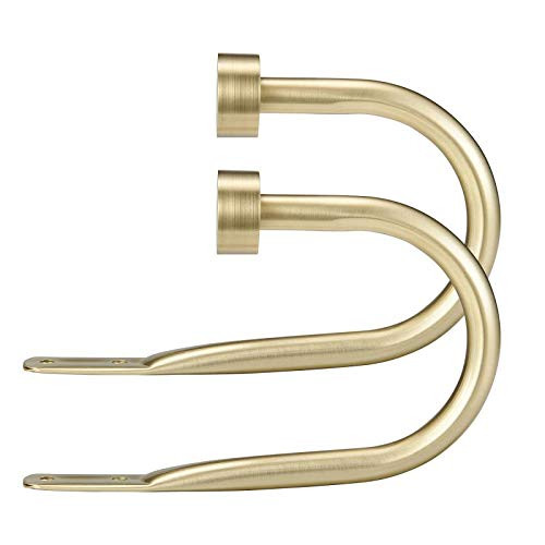 Premium Curtain Holdback, Quality Metal Decorative Curtain Holdbacks with Zinc Alloy Cap Finials,... | Amazon (US)