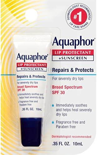 Amazon.com : Aquaphor Lip Protectant and Sunscreen Ointment - Broad Spectrum SPF 30 - Relieves Ch... | Amazon (US)