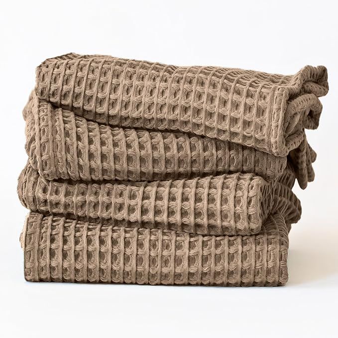 Viva Maison Waffle Hand Towel Sets for Bathroom - Soft, Quick Dry, Thin, Lightweight, 100% Turkis... | Amazon (US)