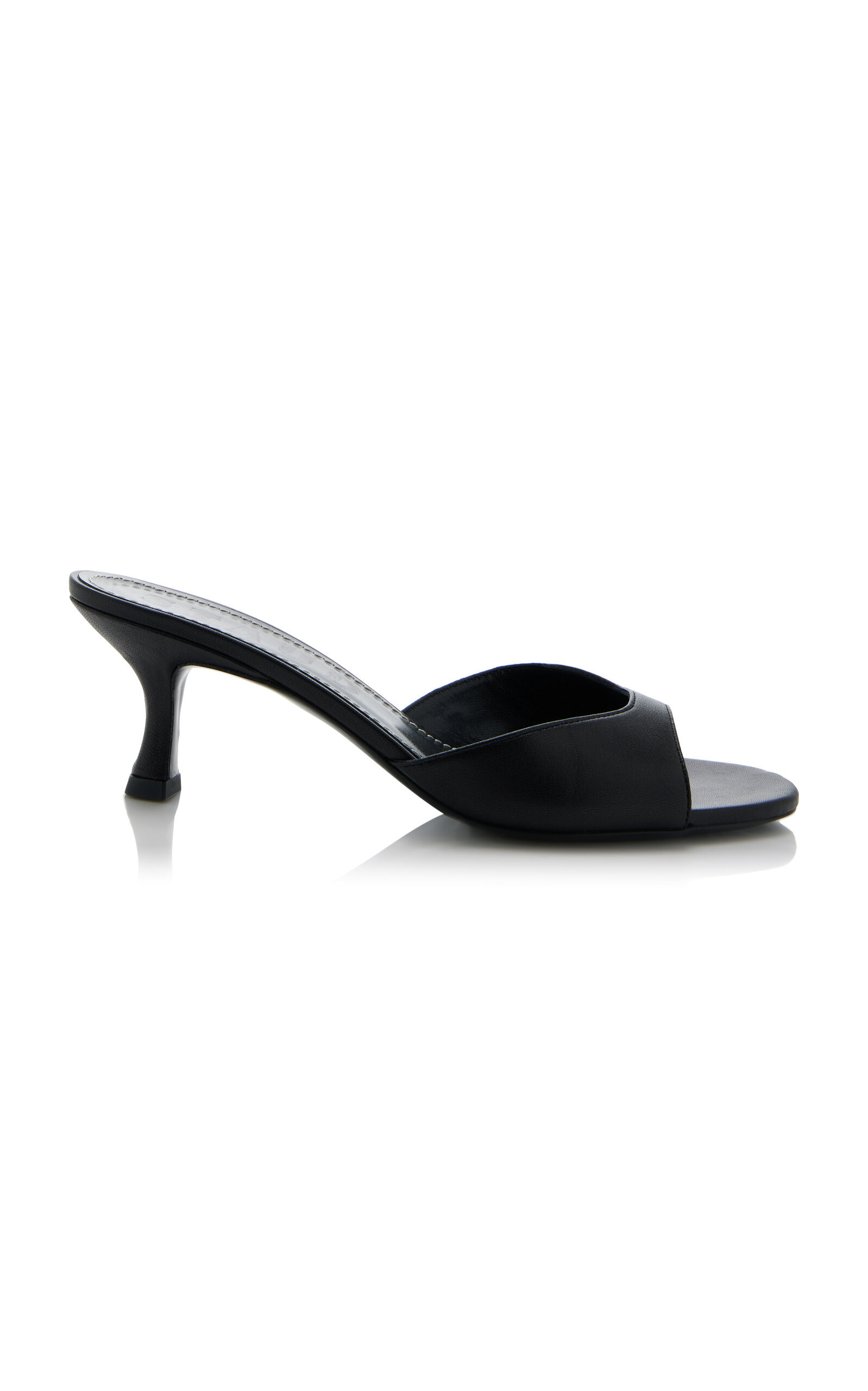 STAUD - Brigette Leather Mules - Black - IT 39 - Moda Operandi | Moda Operandi (Global)